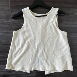 Madewell Texture and Thread Open Back Top